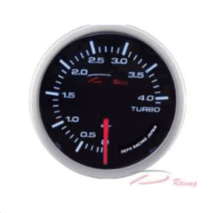 Depo Gauges MECHANICAL 52mm BOOST GAUGE 5 BAR WHITE DISPLAYWSMW5201B-5B