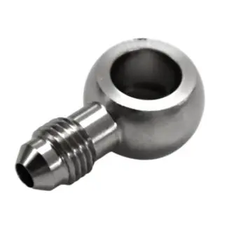 FTF Banjo Hose End 12mm Id To An4 Male Stainless Steel BJS388-4-12.2SS