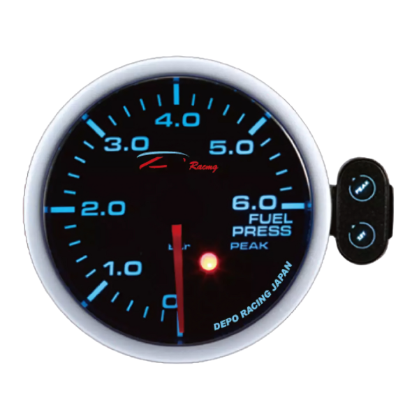 Depo Gauges Fuel Pressure Gauge 52mm - 7 Colour Led SC5267B