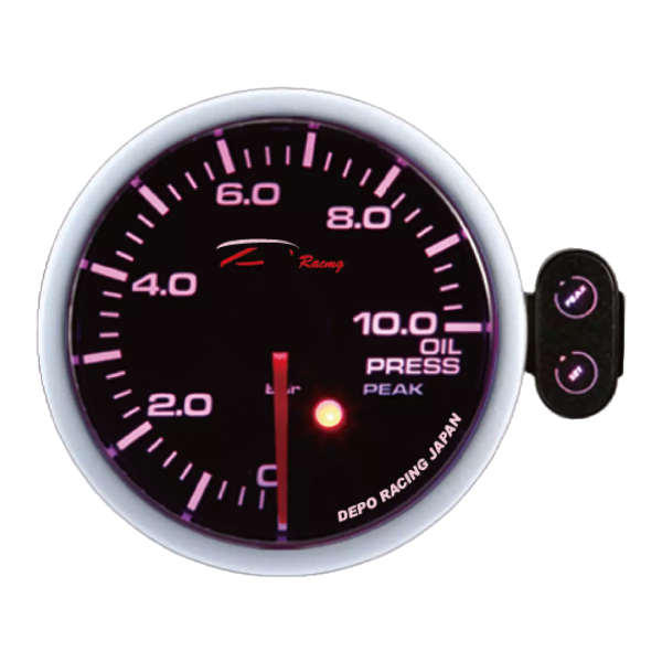 Depo Gauges Oil Pressure Gauge 52mm - 7 Colour Led SC5227B