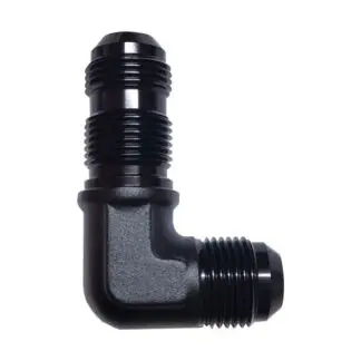 FTF Adapter Bulkhead An6  90° Black MBAN1666-6-BLK