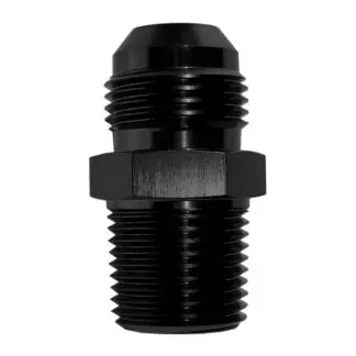 FTF Adapter Male An6 To 1/4" Npt Black MBAN408-6D-BLK