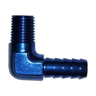 FTF Adapter Male 90° 1/4" Npt To 9.5mm Barbeded MBAN411-1/4-9.5