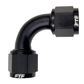 FTF Union Adapter 90° Female To Female Black AN10 MBFCMO505-9010B