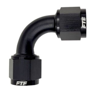 FTF Union Adapter 90° Female To Female Black AN6 MBFCMO505-9006B