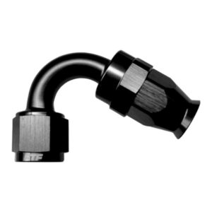 FTF Hose End 120° An8 For Teflon Hose Black MBTP3012-08-BLK