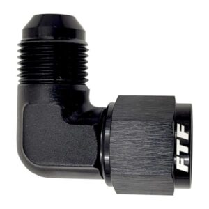 FTF Union Adapter 90° Female To Male AN10 Black MEAN4611-10-BLK