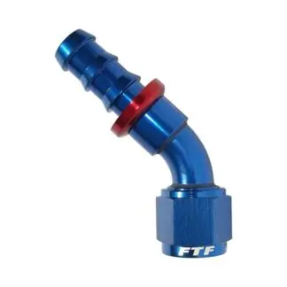FTF Hose End Swivel Push On 45° An10 MEF0418-4510