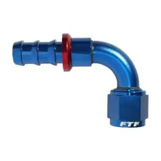 FTF Hose End Swivel Push On 90° An6 MEF0418-9006