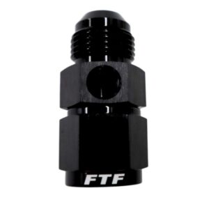 FTF Black Adapter Straight An6 Male/female - 1/8"npt Port MEFP384-06-BLK