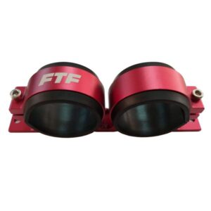 FTF Pump Bracket Double - Id 61mm Red MEVPOO357R