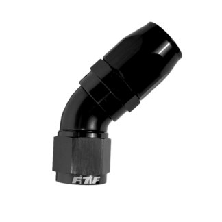FTF Black Hose End Full-flow Swivel 45° An10 MEX0018-4510BLK