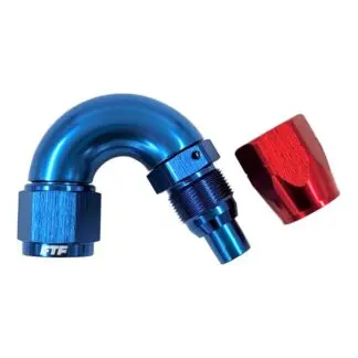 FTF Hose End One Piece Cutter Style Swivel 150° An8 MEX118-1508