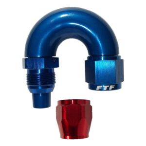 FTF Hose End One Piece Cutter Style Swivel 180° An12 MEX118-1812