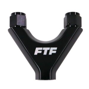 FTF Y Piece Female An8 In & An10 Orb Out Black MEY0810-BLK