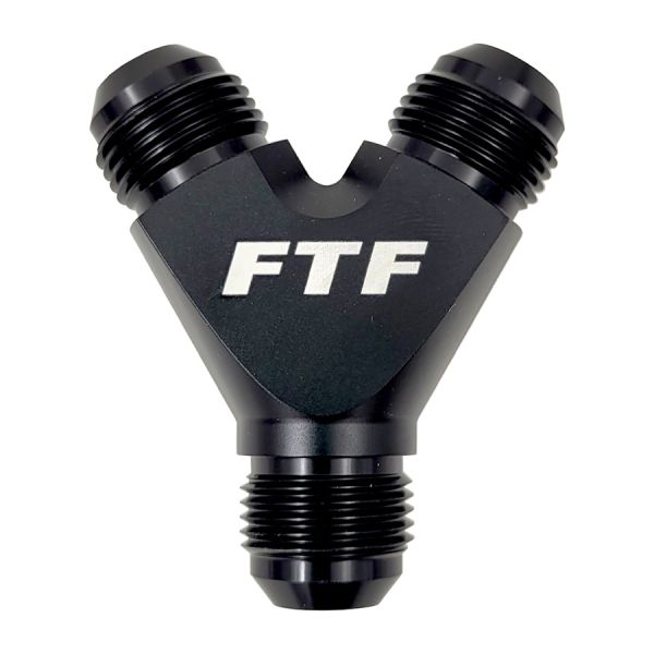 FTF Black Y-piece Male An6 In & An6 Out MEY3160-BLK