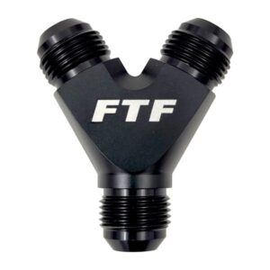 FTF Black Y-piece Male An8 In & An8 Out MEY3188-BLK