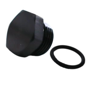 FTF Port Plug An8 O-ring Seal Black MBAN407-8-BLK