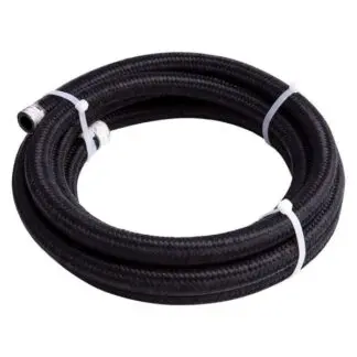 FTF Hose Lite Weight Black Braided An4 - Per Meter MEO1446-4