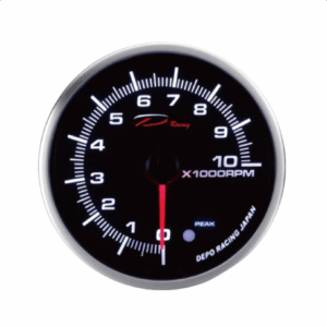Depo Gauges Electric 115mm Tachometer Smoked Lens WA11593B