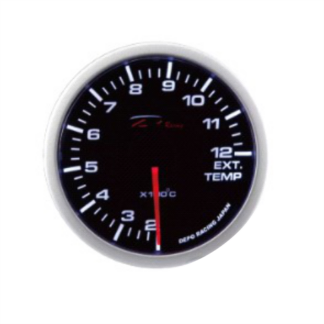 Depo Gauges Exhaust Gas Temp Gauge 52mm - White Display WA5257B
