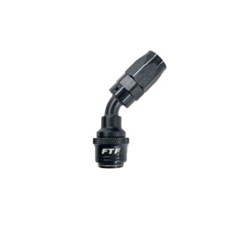 FTF QRE3045-10 Quick Release 45° Hose End AN10 - Rubber Core