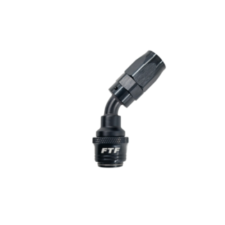FTF QRE3045-10 Quick Release 45° Hose End AN10 - Rubber Core