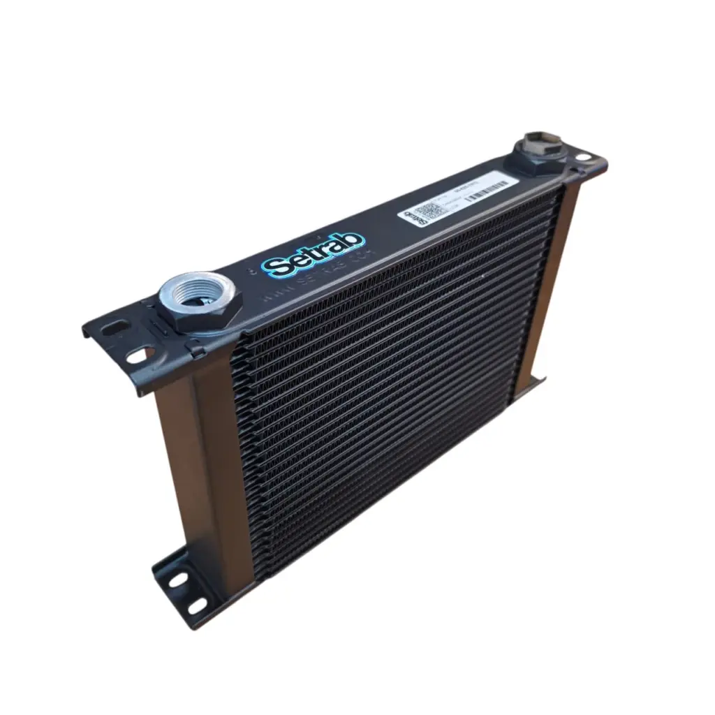 SETRAB Series 6 25-Row Oil Cooler - M22 Ports - 283 x 193 x 50mm